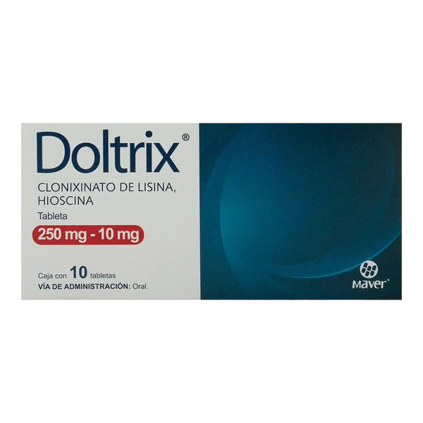 CLONIXINATO DE LISINA/BUTILHIOSCINA DOLTRIX 250/10 MG C/10 – FarMás