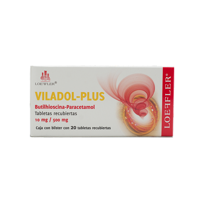 VILADOL-PLUS 10MG/500MG CAJA C/ 20 TAB