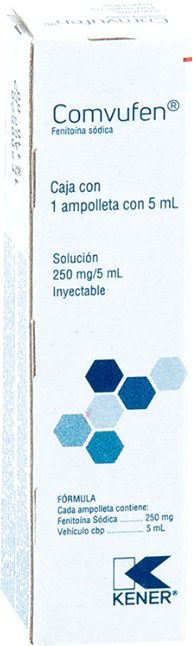 FENITOINA COMVUFEN SOL. INY. C/1 AMP. 5 ML. 250 MG.