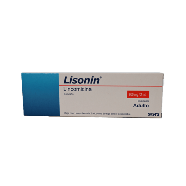 LINCOMICINA LISONIN SOL. INY. C/1 AMP JGA. 600 MG. – FarMás