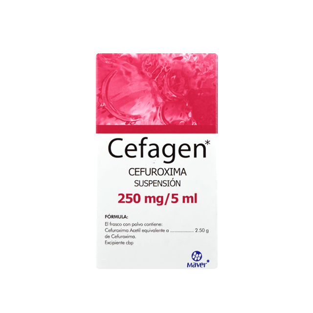 CEFUROXIMA CEFAGEN SUSP. 50 ML. 250 MG.