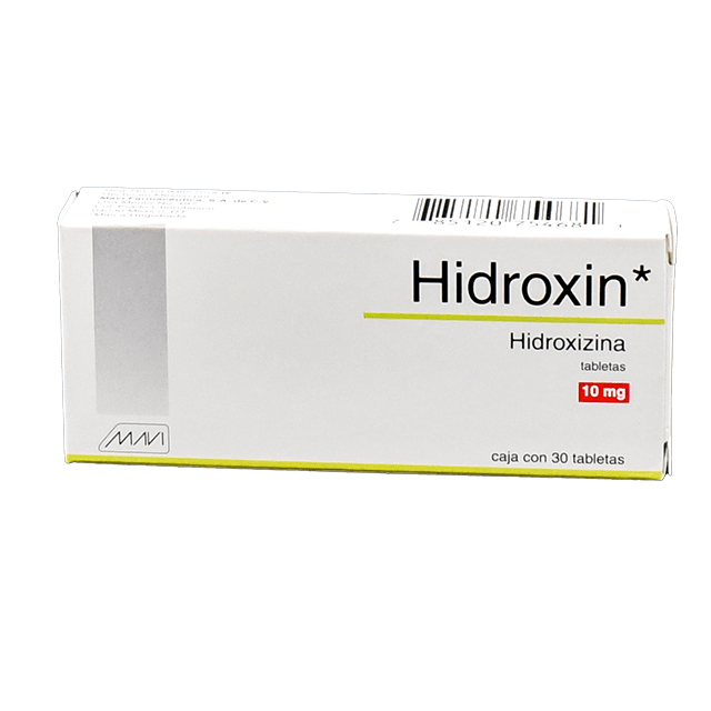 HIDROXIZINA HIDROXIN C/30 TAB. 10 MG.