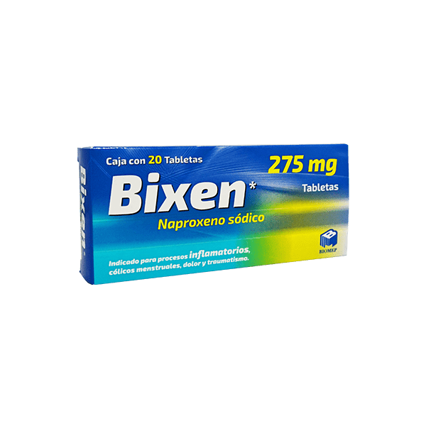 NAPROXENO BIXEN C/20 TAB. 275 MG.