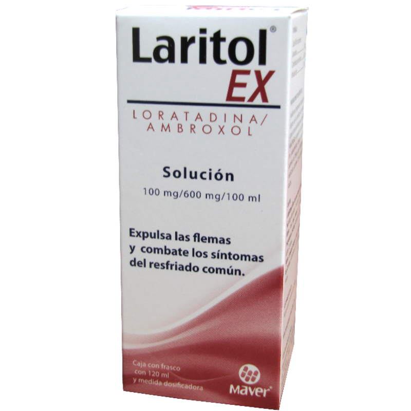 LORATADINA/AMBROXOL LARITOL EX 100/600 MG 120 ML SOL