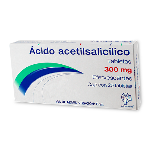 Acido Acetilsalicilico 300mg 20 Tabletas