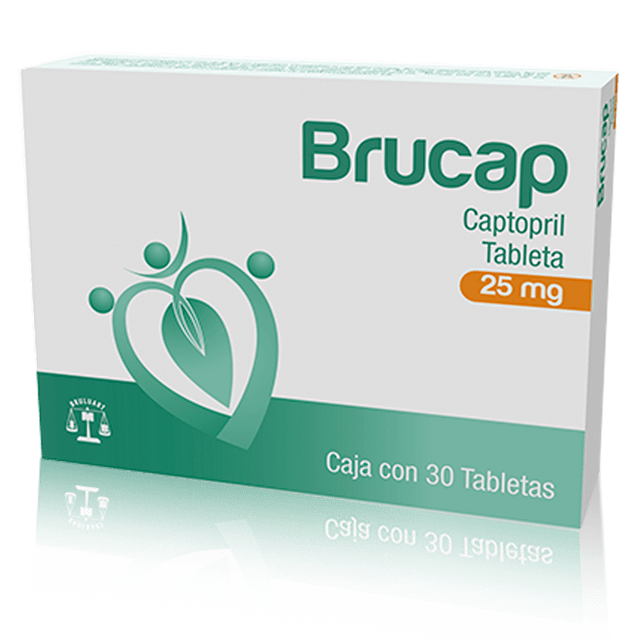 CAPTOPRIL BRUCAP C/30 TAB. 25 MG.