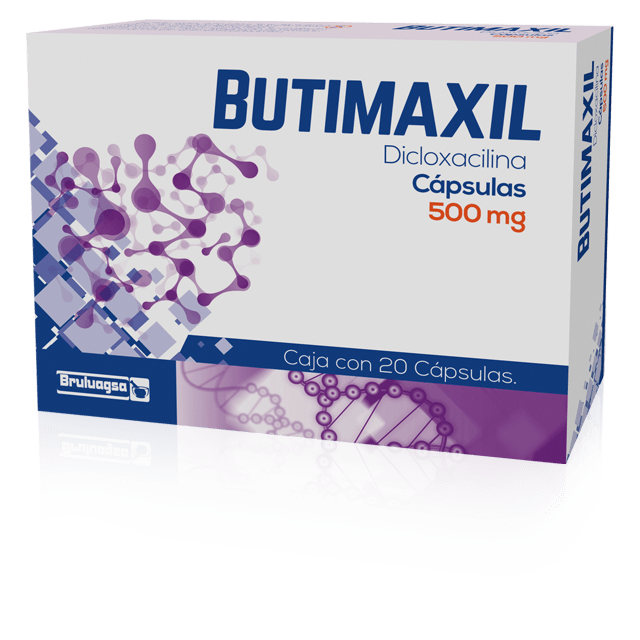 DICLOXACILINA  BUTIMAXIL C/20 CAP. 500 MG.