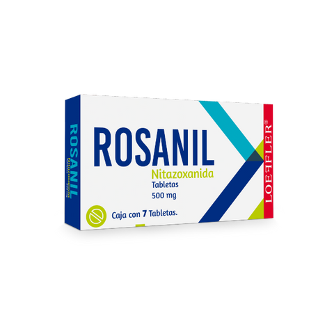 NITAZOXANIDA ROSANIL C/7 TAB. 500 MG.