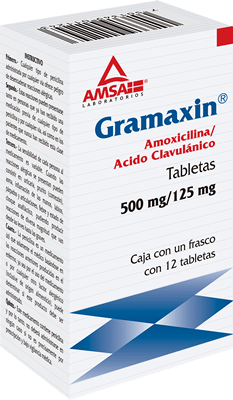 AMOXICILINA/ACIDO CLAVULANICO GRAMAXIN 500MG/125MG C/12