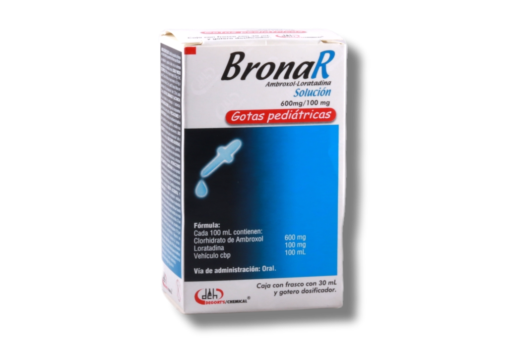 LORATADINA/AMBROXOL BRONAR 100/600 MG 30 ML SOL