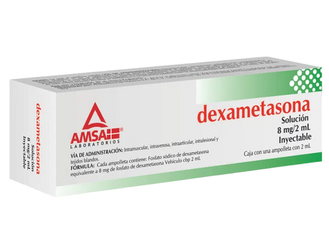 DEXAMETASONA (AMSA) SOL. INY. C/1 AMP. 8 MG/2 ML.