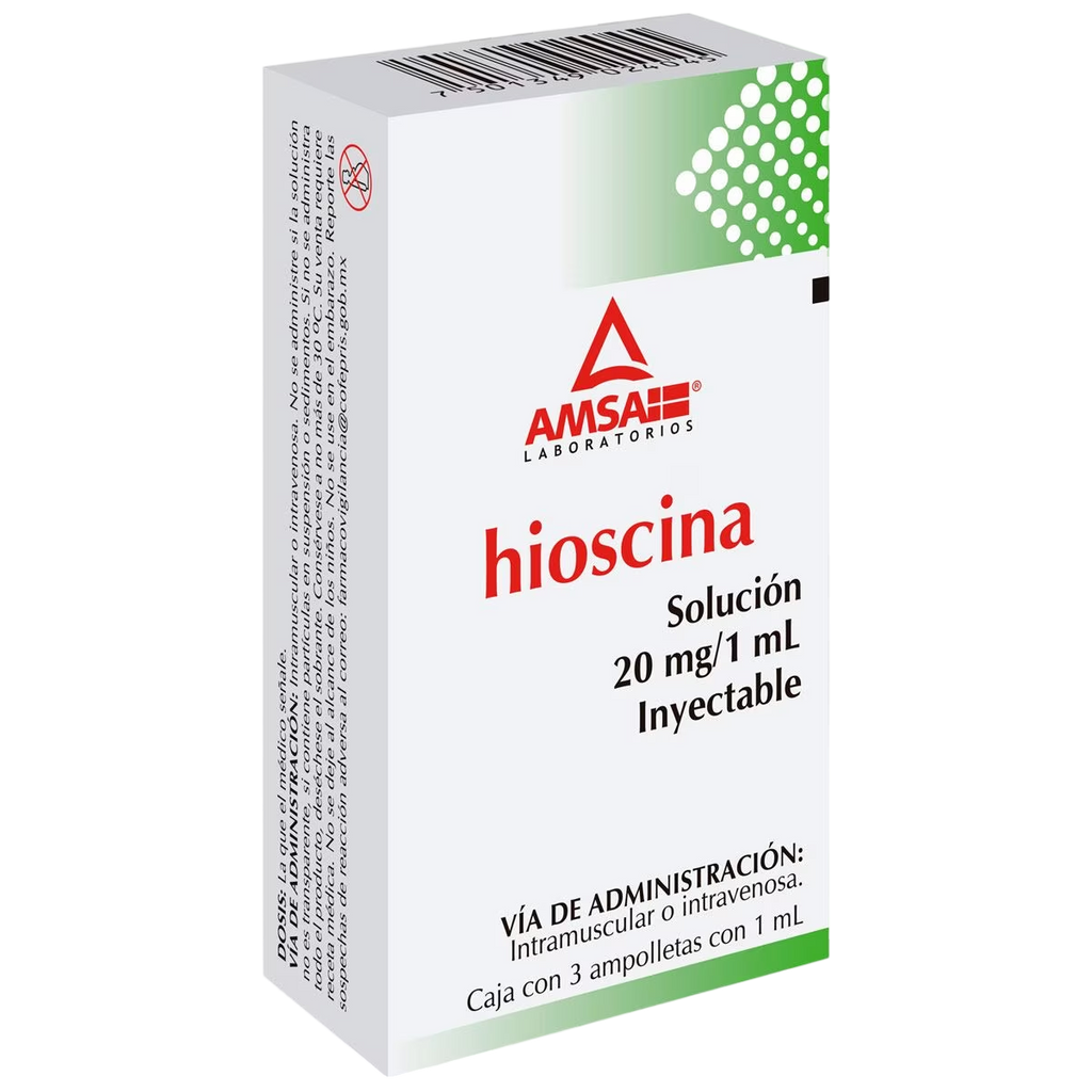 HIOSCINA 20MG/1ML SOL INY