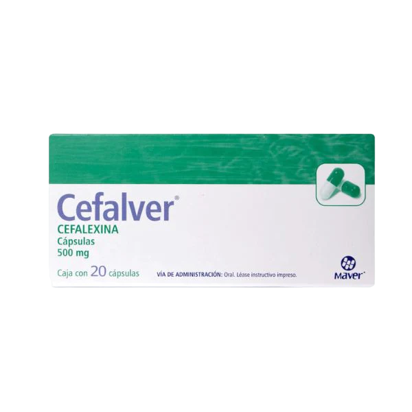 CEFALEXINA CEFALVER C/20 CAP. 500 MG.