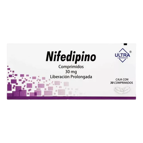 NIFEDIPINO (ULTRA) C/30 COMPS. L.P. 30 MG.