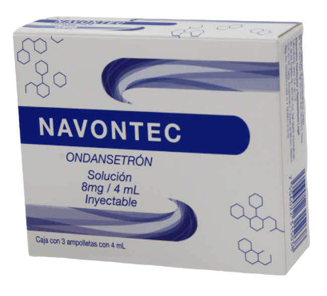 ONDANSETRON NAVONTEC SOL INY 8MG C/3 AMPS