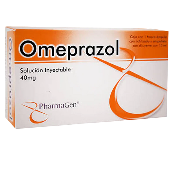 OMEPRAZOL (PHARMAGEN) SOL. INY. C/1 FRASCO. AMP. 40 MG. – FarMás