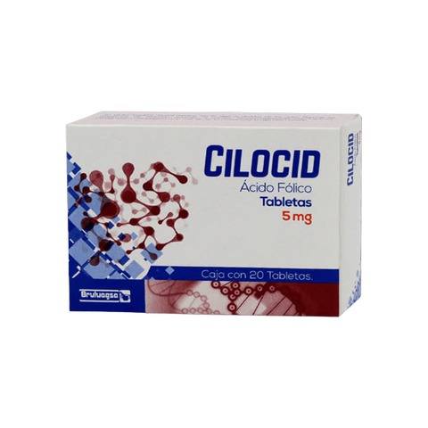 ACIDO FOLICO CILOCID C/20 TABLETAS 5 MG.