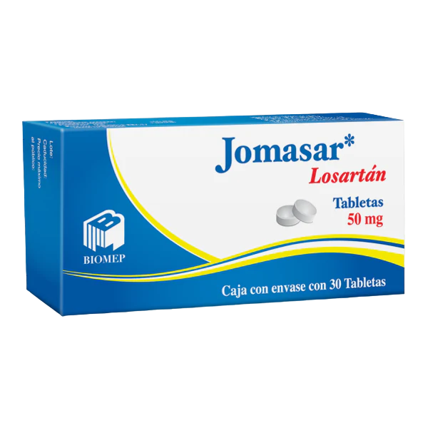 LOSARTAN JOMASAR TABLETAS DE 50 MG C/30