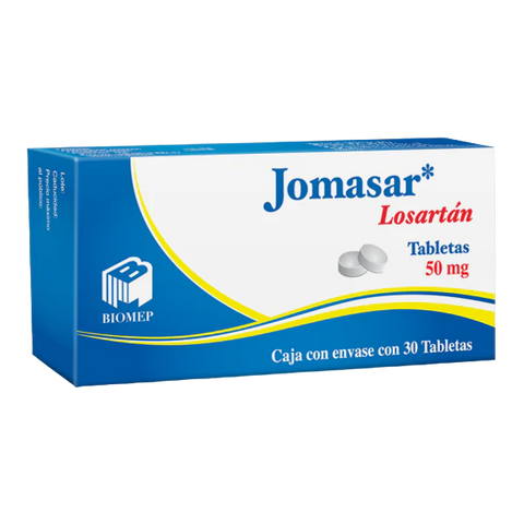 LOSARTAN JOMASAR TABLETAS DE 50 MG C/30