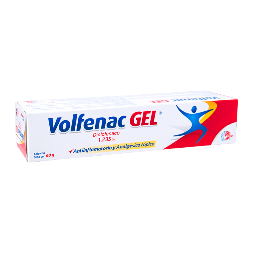 DICLOFENACO VOLFENAC GEL 1.235% TUBO C/60 G.