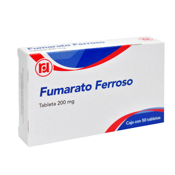 FUMARATO FERROSO  C/50 TABS. 200 MG.