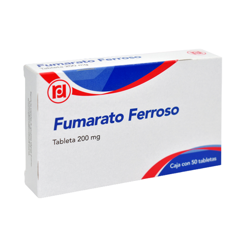 FUMARATO FERROSO  C/50 TABS. 200 MG.