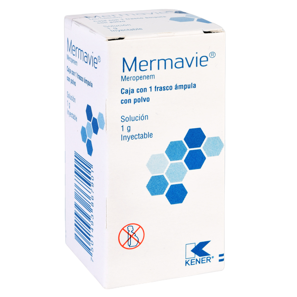 MEROPENEM MERMAVIE SOL. INY. C/1 FRASCO. AMP. 1 G.