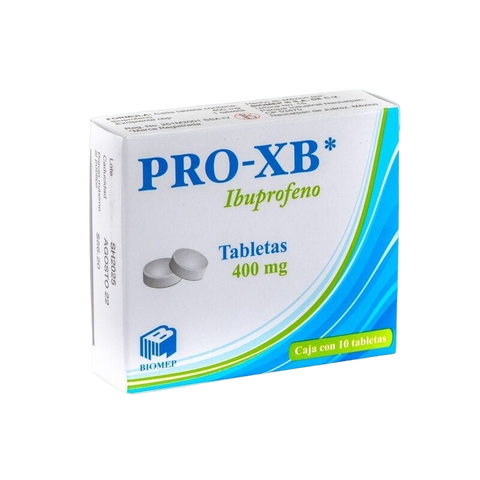 IBUPROFENO PRO XB C/10 TAB. 400 MG.