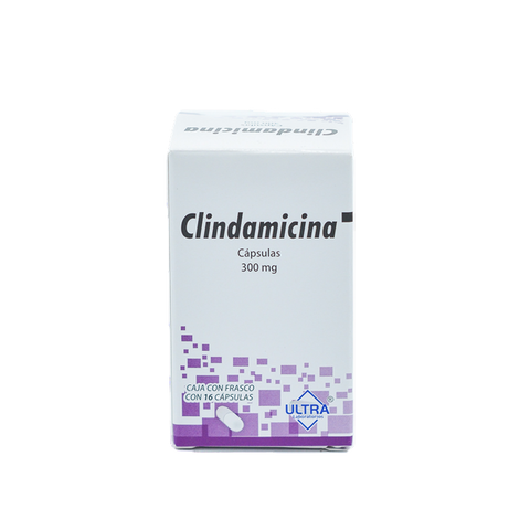 CLINDAMICINA (ULTRA) C/16 CÁPS. 300 MG.