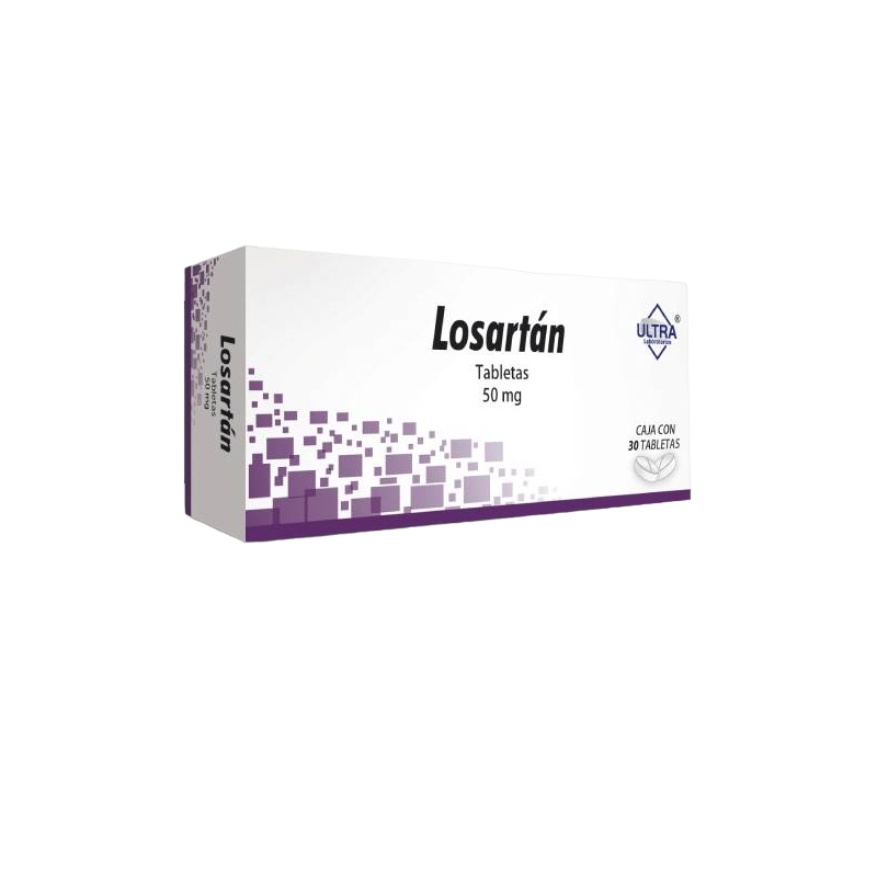 LOSARTÁN (ULTRA) C/30 TAB. 50 MG.