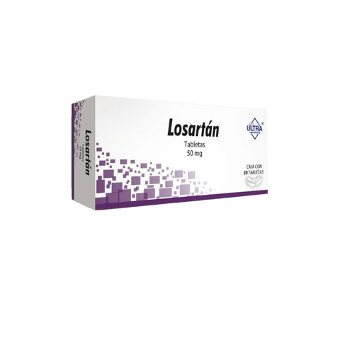 LOSARTÁN (ULTRA) C/30 TAB. 50 MG.