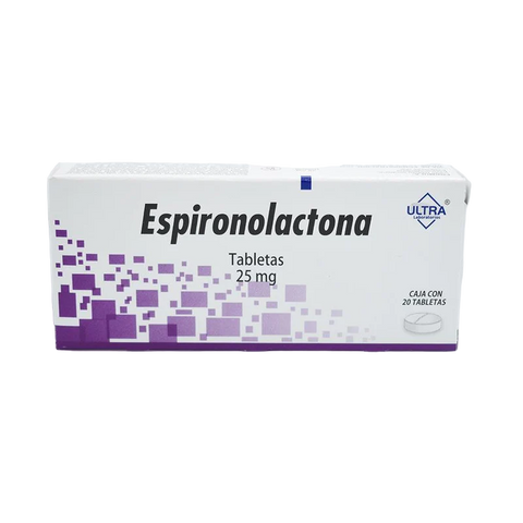 ESPIRONOLACTONA (ULTRA) C/20 TAB. 25 MG.