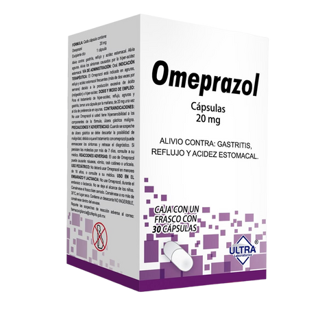 OMEPRAZOL (ULTRA) C/ 30 CAP. 20 MG.