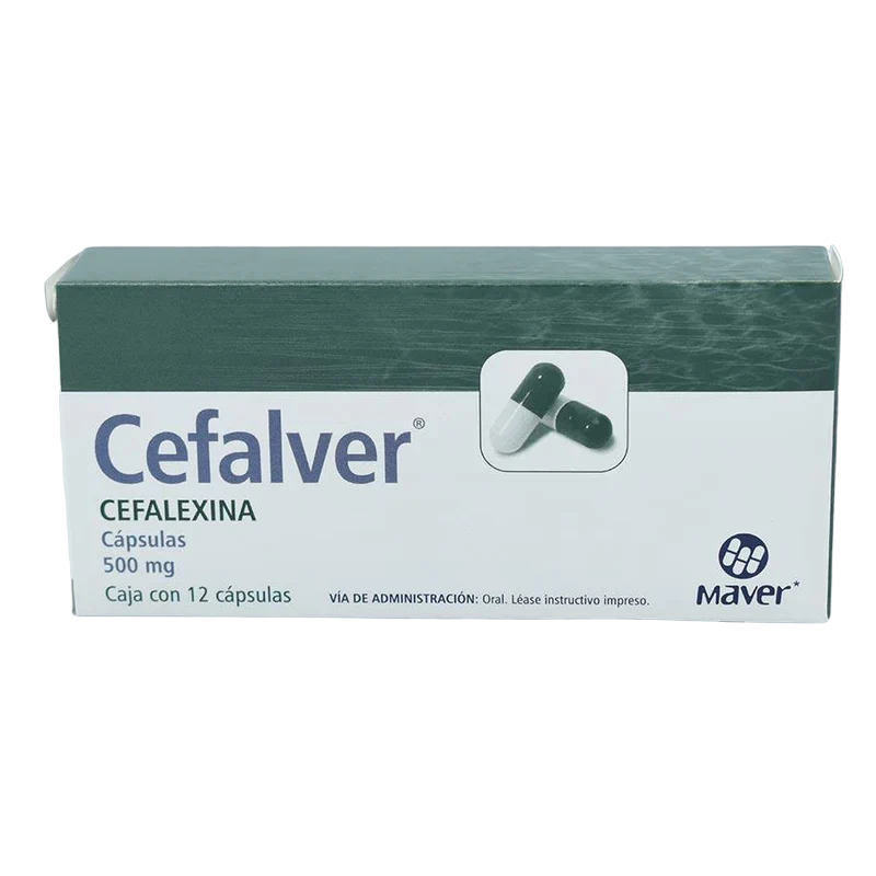 CEFALEXINA CEFALVER C/12 CAP. 500 MG.