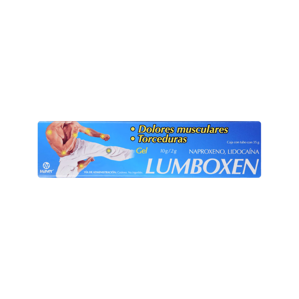 NAPROXENO/LIDOCAINA LUMBOXEN GEL AZUL TUBO C/35 G. 10/2 G.