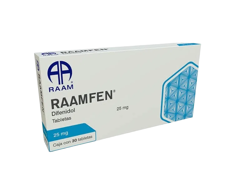 DIFENIDOL RAAMFEN C/30 TAB. 25 MG.