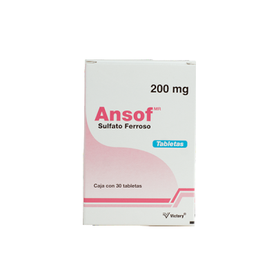 SULFATO FERROSO 200 MG C/30 TAB