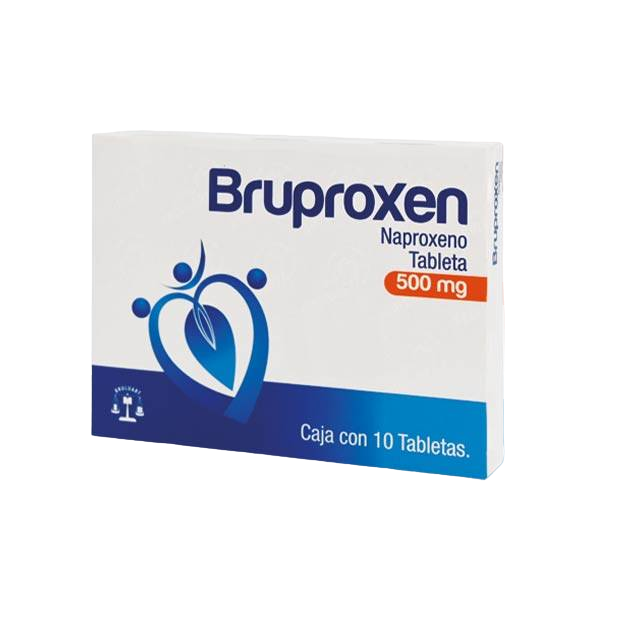 NAPROXENO BRUPROXEN C/10 TAB. 500 MG.