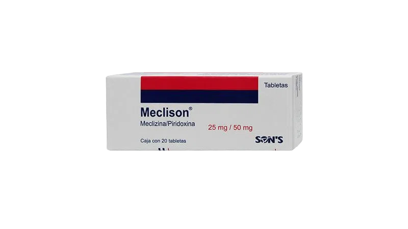 MECLISINA/PIRIDOXINA MECLISON 25MG/50MG C/20TAB