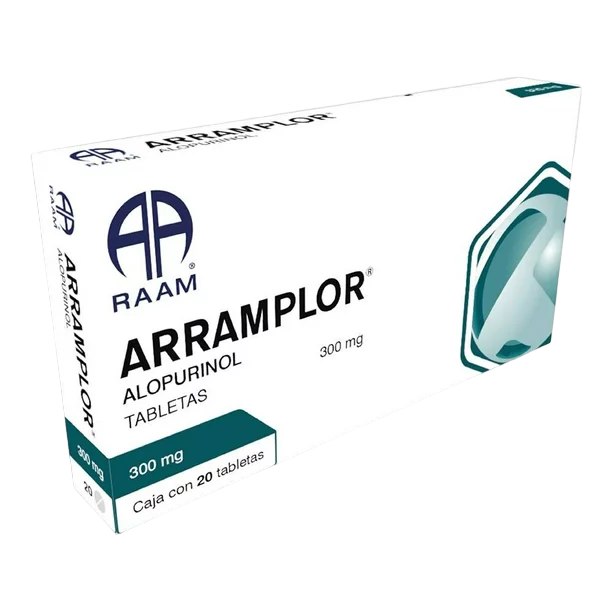 ALOPURINOL ARRAMPLOR C/20 TAB. 300 MG.