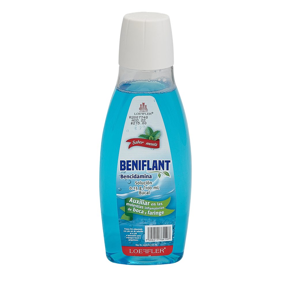 BEMCIDAMIDA BENIFLANT ENJUAGUE BUCOFARINGEO SOL. 360 ML. 0.15 G.