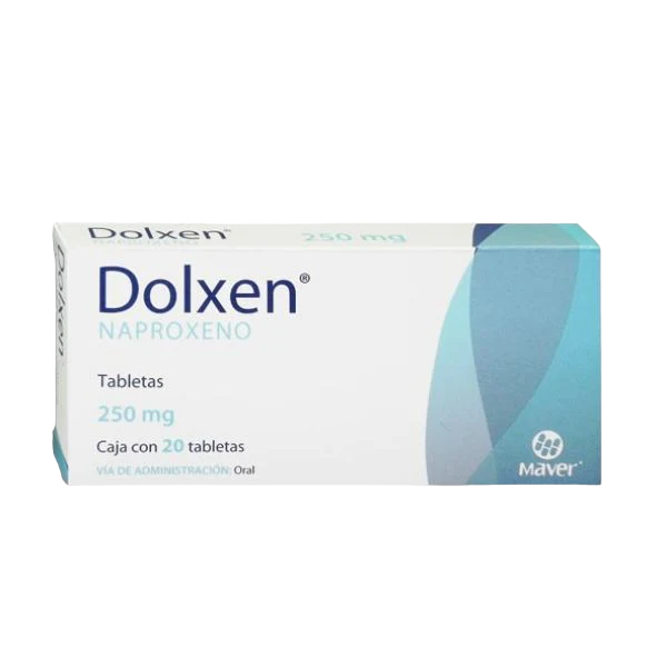 NAPROXENO DOLXEN C/20 TAB. 250 MG.