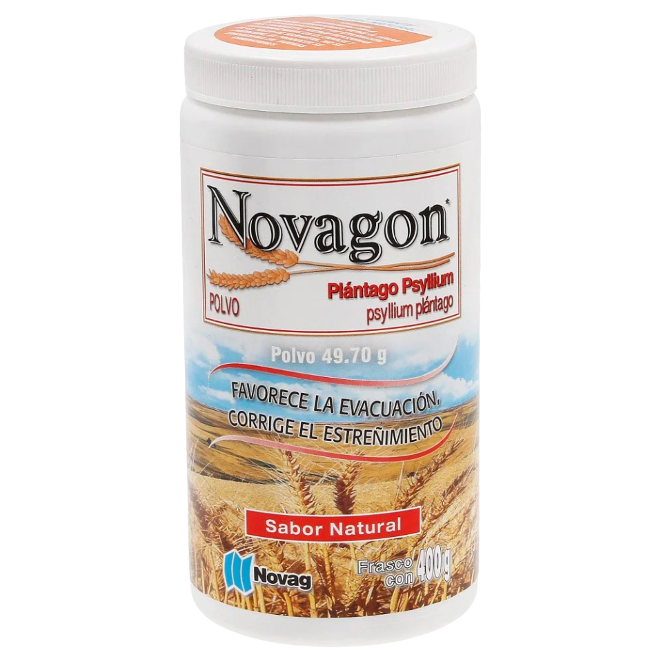 NOVAGON POLVO SABOR NATURAL 49.7G. FRASCO. C/400 G.