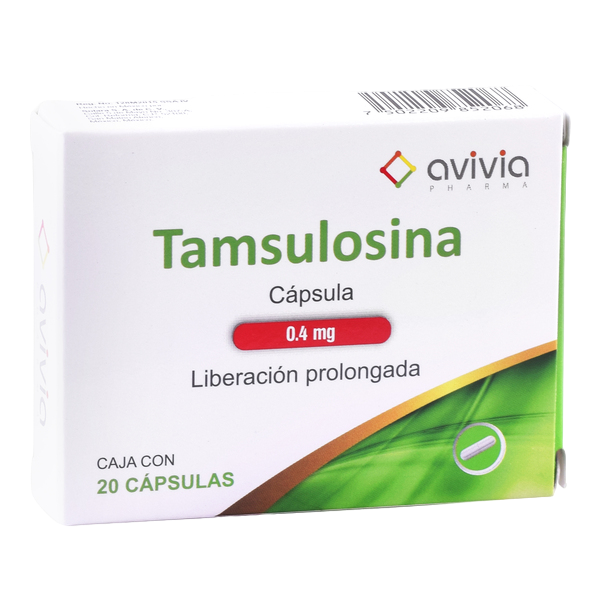 TAMSULOSINA 0.4MG C/20 CAPS