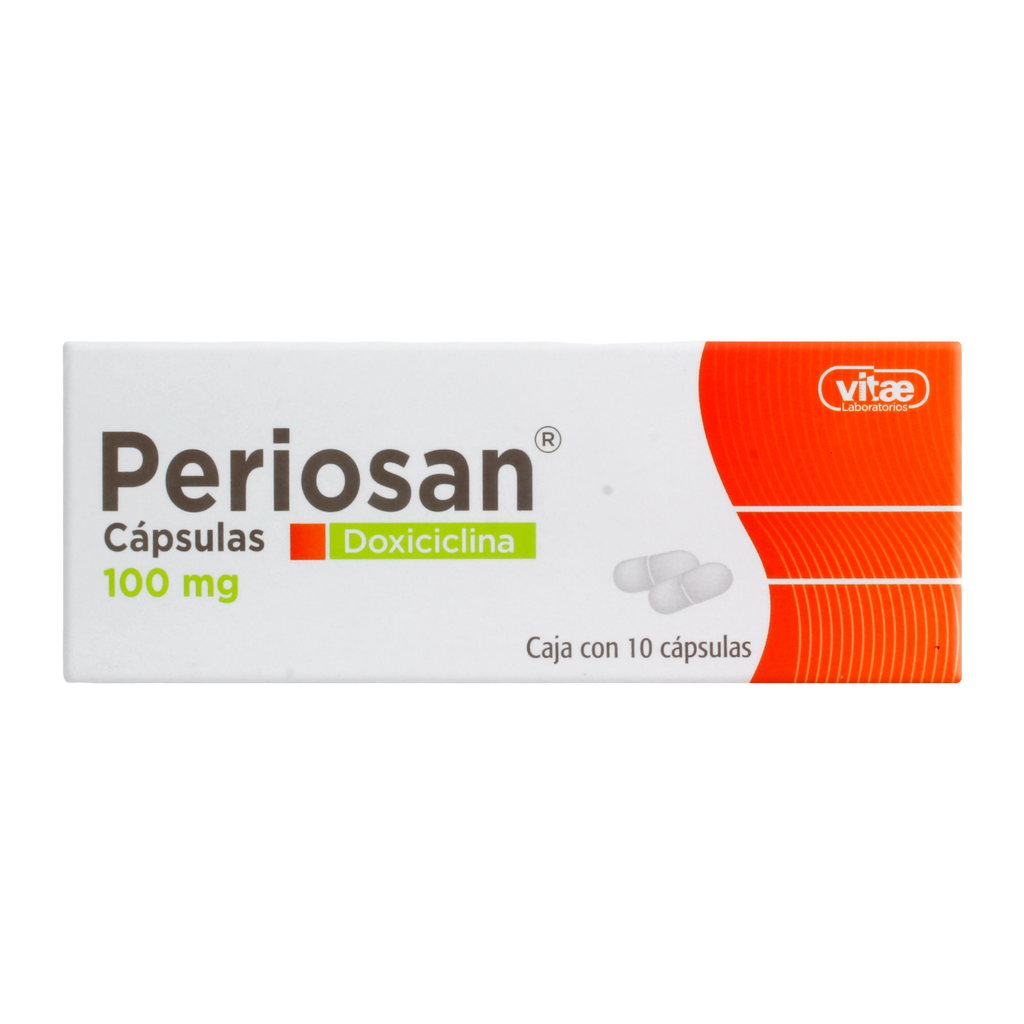 DOXICICLINA PERIOSAN C/10 CÁPS. 100 MG.