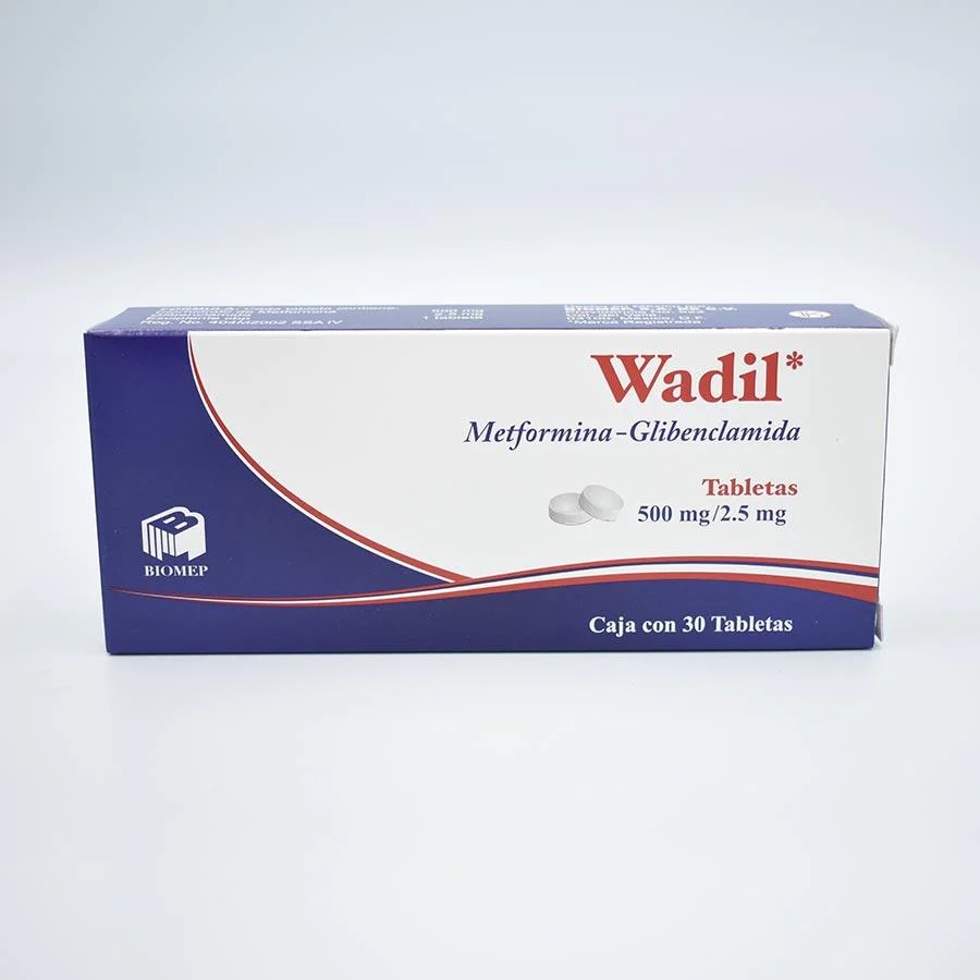 METFORMINA/GLIBENCLAMIDA WADIL C/30 TAB. 500/2.5 MG