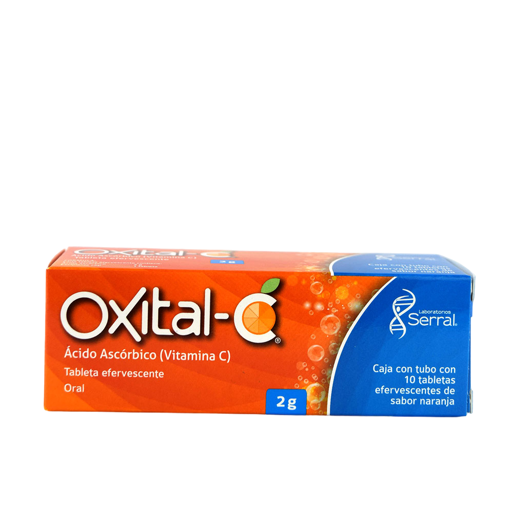 ACIDO ASCORBICO OXITAL C FORTE C/10 COMPS EFERVS SAB NARANJA 2 G