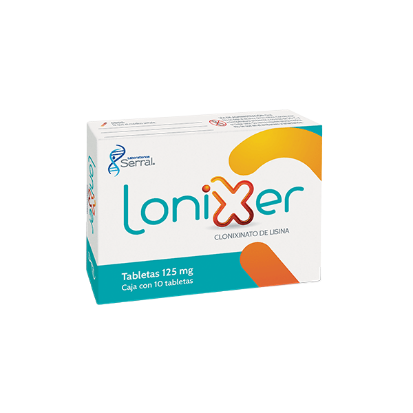 CLONIXINATO DE LISINA LONIXER C/10 TAB. 125 MG.