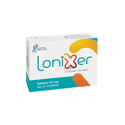 CLONIXINATO DE LISINA LONIXER C/10 TAB. 125 MG.