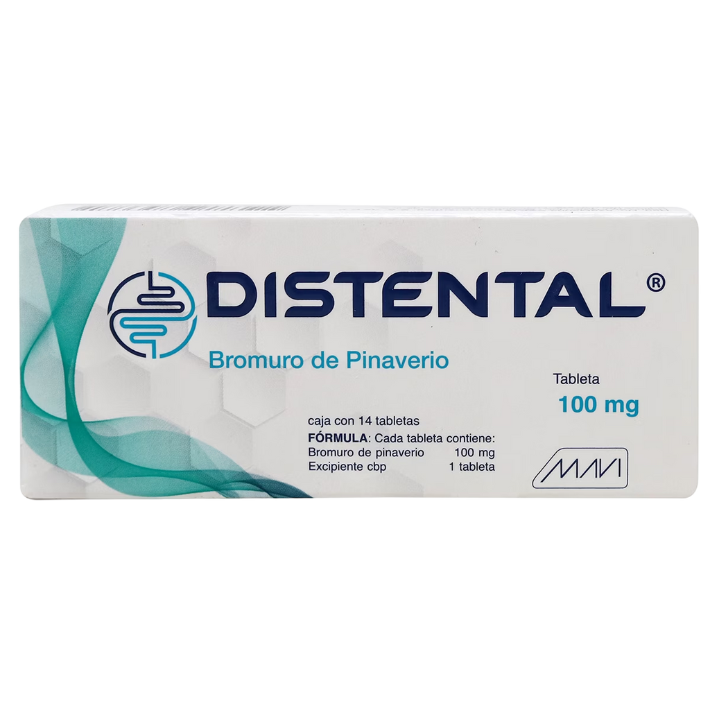 BROMURO DE PINAVERIO DISTENTAL C/14 TAB. 100 MG.